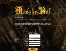 Tablet Screenshot of marketersball.com